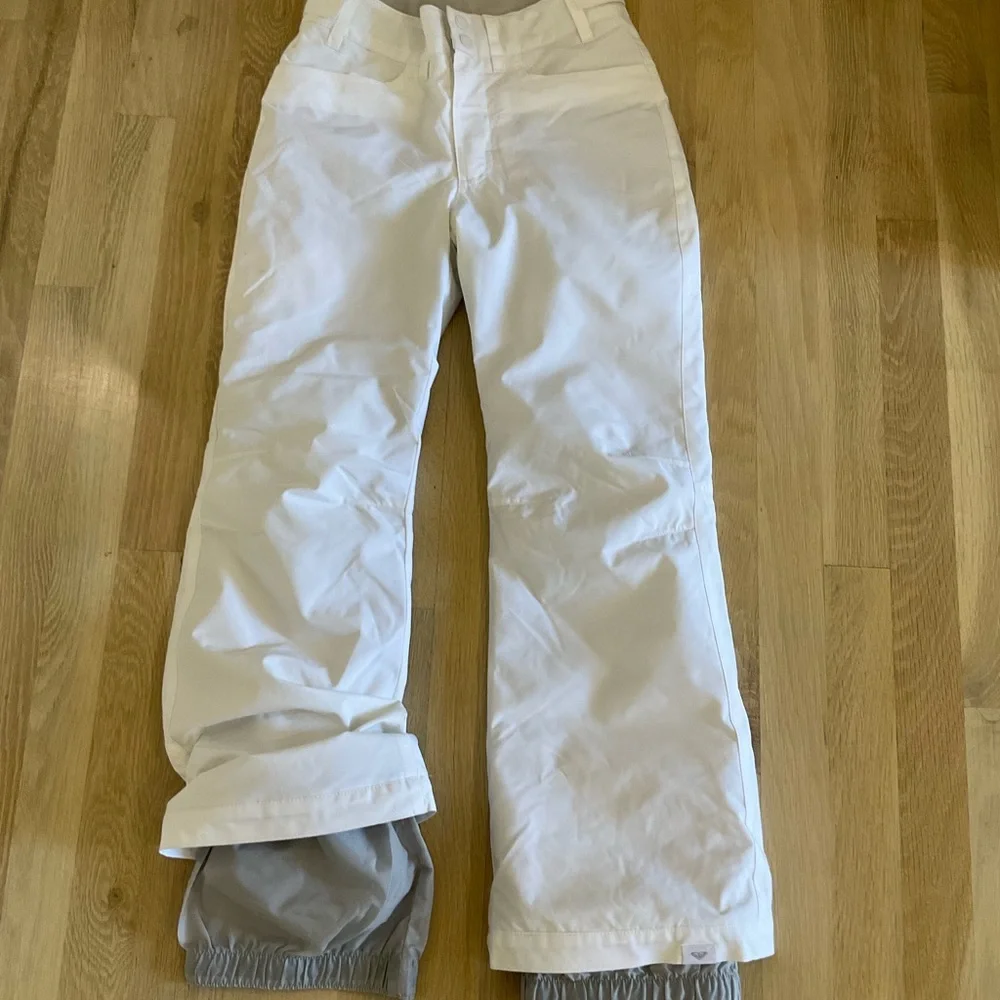 Roxy White Snow Pants - Picture 2 of 3